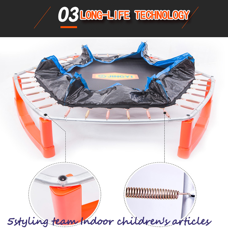 Trampoline สำหรับบ้านของเด็ก trampoline ในร่มสำหรับเด็กที่มีการป้องกันสุทธิฤดูใบไม้ผลิสำหรับเด็ก trampoline บันจี้จัมกระโดด trampoline กลางแจ้ง